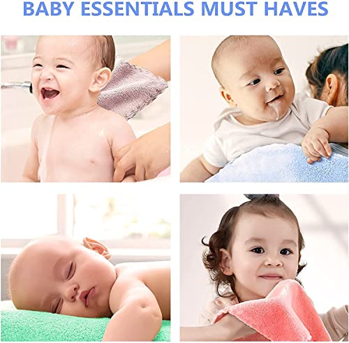 Soft Reusable Baby Face Cloths, Multipack Blue