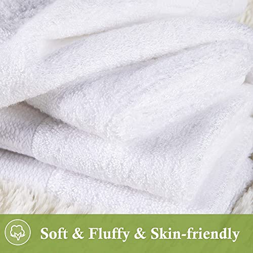 Soft Bamboo Washcloths for Baby - 6 Pack