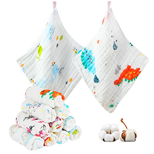 Soft Muslin Cloths for Baby - 10 Pack