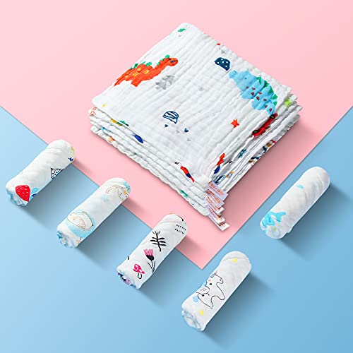 Soft Muslin Cloths for Baby - 10 Pack
