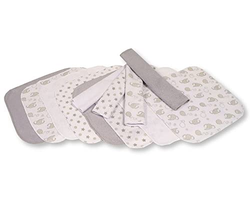 12-Pack Nursery Time Baby Wash Face Cloths Towel+