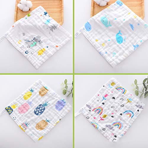 Organic Cotton Baby Washcloths, 5 Pack, Extra Soft