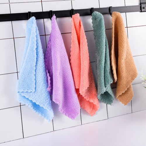 Baby Wash Cloths, 10 Pcs, Coral Fleece, Soft