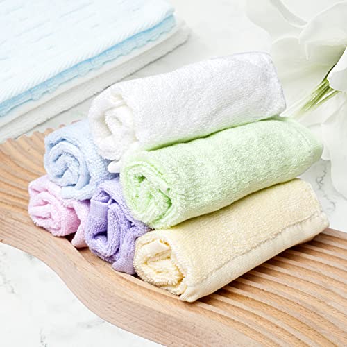 Soft Bamboo Washcloths - Pack of 6 Multicolor
