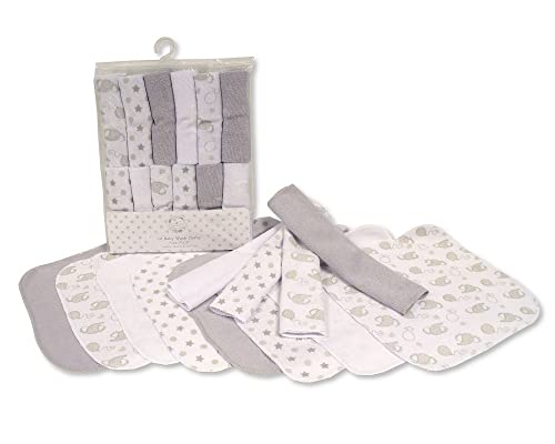 12-Pack Nursery Time Baby Wash Face Cloths Towel+