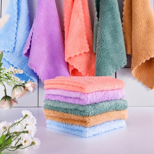Baby Wash Cloths, 10 Pcs, Coral Fleece, Soft