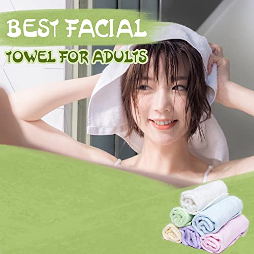 Soft Bamboo Washcloths - Pack of 6 Multicolor