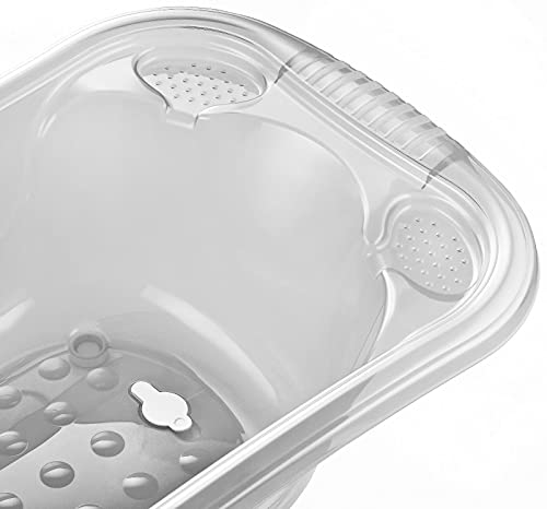 50L Aqua Clear Baby Bath Tub with Drainage Plug