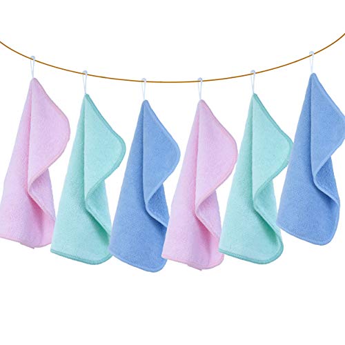 Premium Hypoallergenic Baby Washcloth Set - 6 Pack!