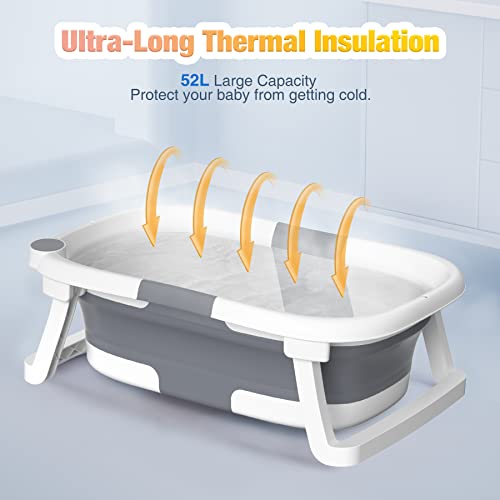 Foldable Baby Bathtub Essential for Newborn to Toddler