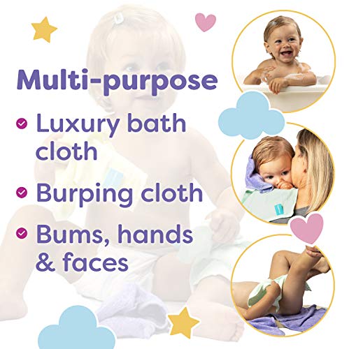 Little Gubbins 6 Bamboo Wash Cloths - Soft & Absorbent