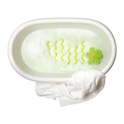 LÄTTSAM - White and Green Baby Bath