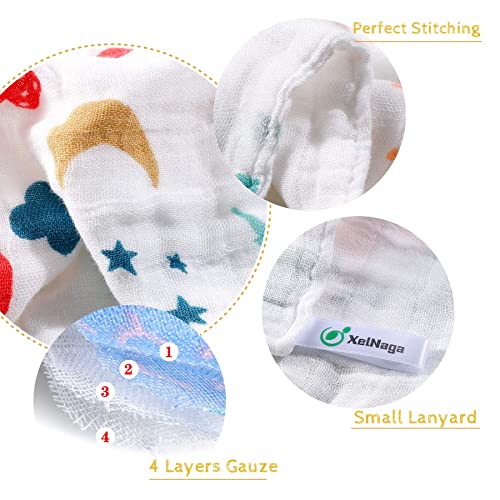 XelNaga Baby Muslin Washcloths - 8 Pack