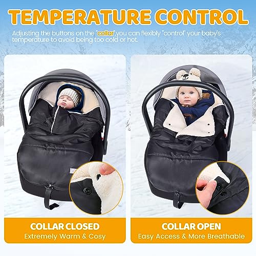 Winter Car Seat Footmuff for Baby, Universal & Waterproof