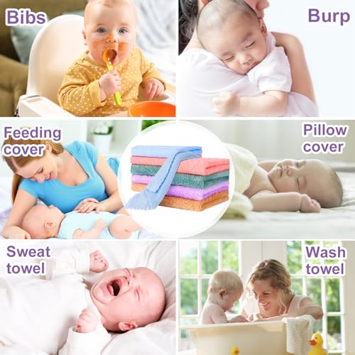 Baby Wash Cloths, 10 Pcs, Coral Fleece, Soft