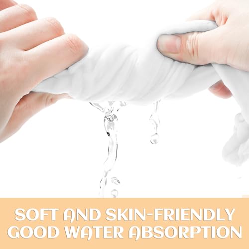 Soft Muslin Cloths for Baby, 8-Pack, White