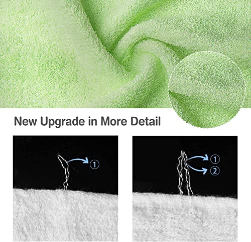 Soft Organic Bamboo Baby Washcloth Towels - 10pcs