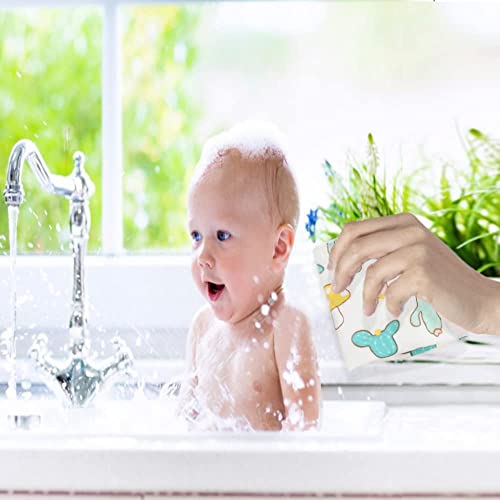 Norinori Muslin Baby Washcloths - Soft Reusable Face Towels (8 words)