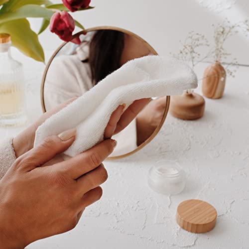 25-Piece Bamboo Reusable Wash Cloth & Baby Wipes