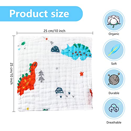 Soft Muslin Cloths for Baby - 10 Pack