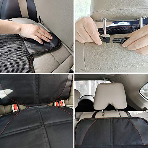 MORROLS Car Seat Protector - Waterproof & Thickest Padding [Black]
