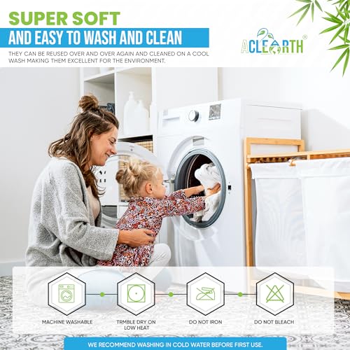 ACLEARTH® Bamboo Hooded Towel, Soft & Absorbent