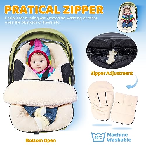 Winter Car Seat Footmuff for Baby, Universal & Waterproof