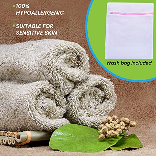 ACLEARTH® Grey Bamboo Wash Cloths (6 pc)