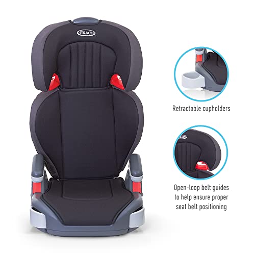 Graco Highback Booster Car Seat with Cupholders, Black