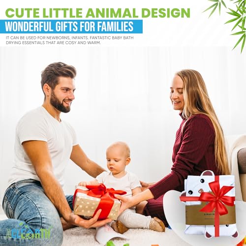 ACLEARTH® Bamboo Hooded Towel, Soft & Absorbent