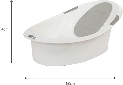 Nuby Baby Bath with Anti-Slip Support, Soft Headrest