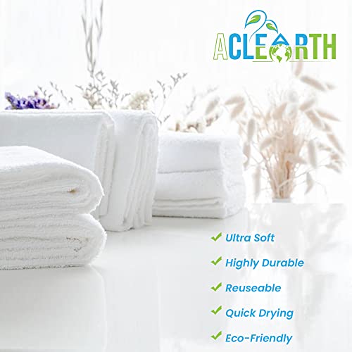 ACLEARTH® Grey Bamboo Wash Cloths (6 pc)