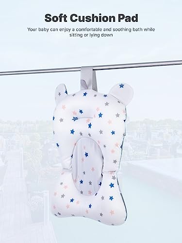 ADOV Baby Bath Tub: Collapsible, Grey, Thermometer & Cushion