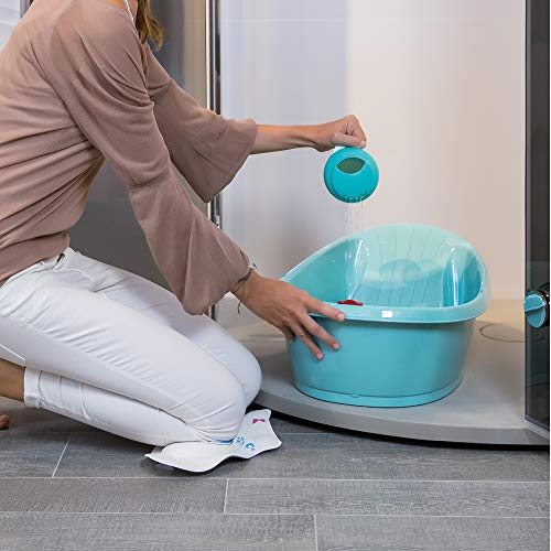 OKBaby Onda Compact Baby Shower Bath, White