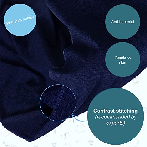 Navy Blue Cotton Baby Wrap Carrier - Up to 15kg