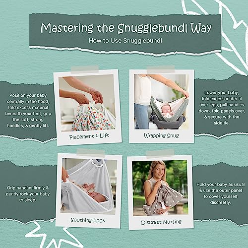 Snugglebundl Baby Starlight: Cotton Car Seat Blanket with Handles