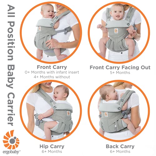 Ergobaby 4-Position 360 Baby Carrier, Pure Black