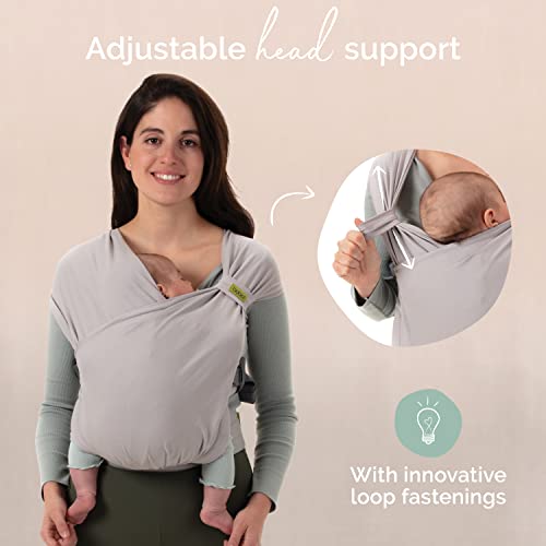 Soft Baby Wrap Carrier for Newborn up to 35 lbs