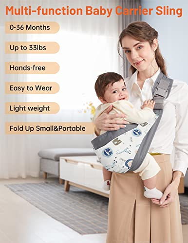 Breathable Mumgaroo Baby Sling with Adjustable Straps