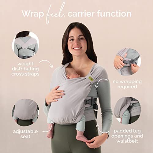 Soft Baby Wrap Carrier for Newborn up to 35 lbs