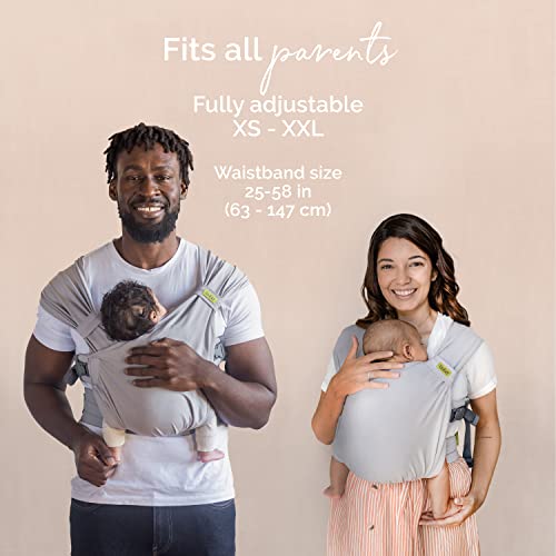 Soft Baby Wrap Carrier for Newborn up to 35 lbs