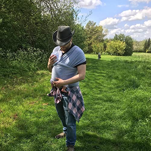 Bebamour All-in-1 Stretchy Baby Carrier Wrap, Black