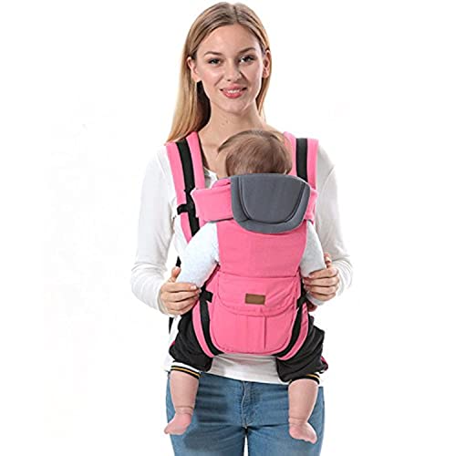 ThreeH Baby Carrier Backpack - Cotton & Polyester (Pink)