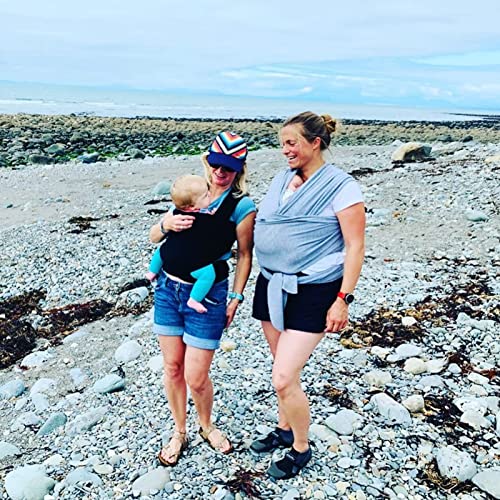 Bebamour All-in-1 Stretchy Baby Carrier Wrap, Black