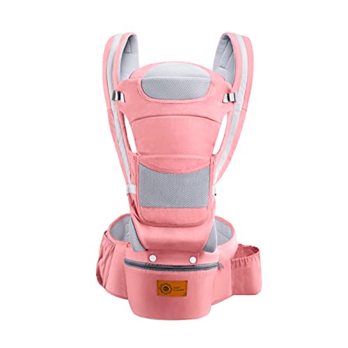 Ergonomic Baby Carrier with Hip Seat, Lightweight & Breathable