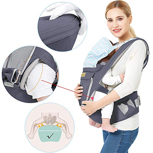 Viedouce Ergonomic Baby Carrier with Hip Seat