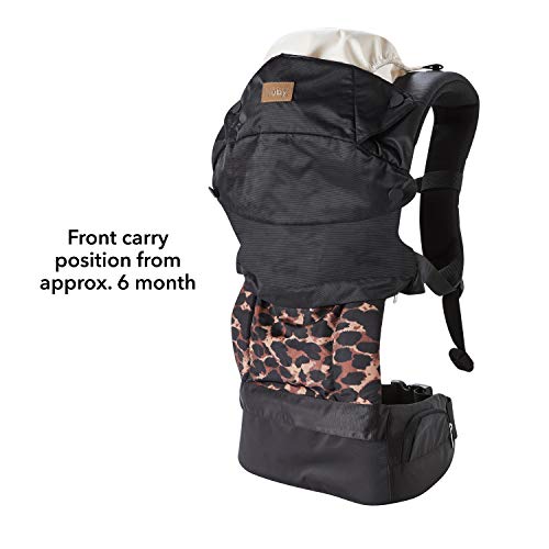 Nuby Leopard Print 3-in-1 Baby Carrier, Hip Healthy