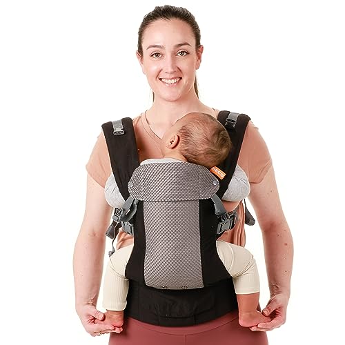 Beco Gemini Cool Baby Carrier - All Positions, Ergonomic, Black