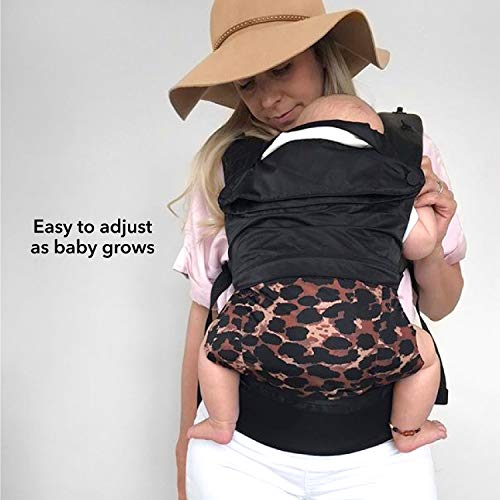 Nuby Leopard Print 3-in-1 Baby Carrier, Hip Healthy