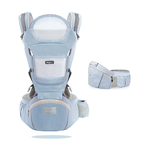 Breathable Baby Carrier for Newborn to Toddler - Baby Blue